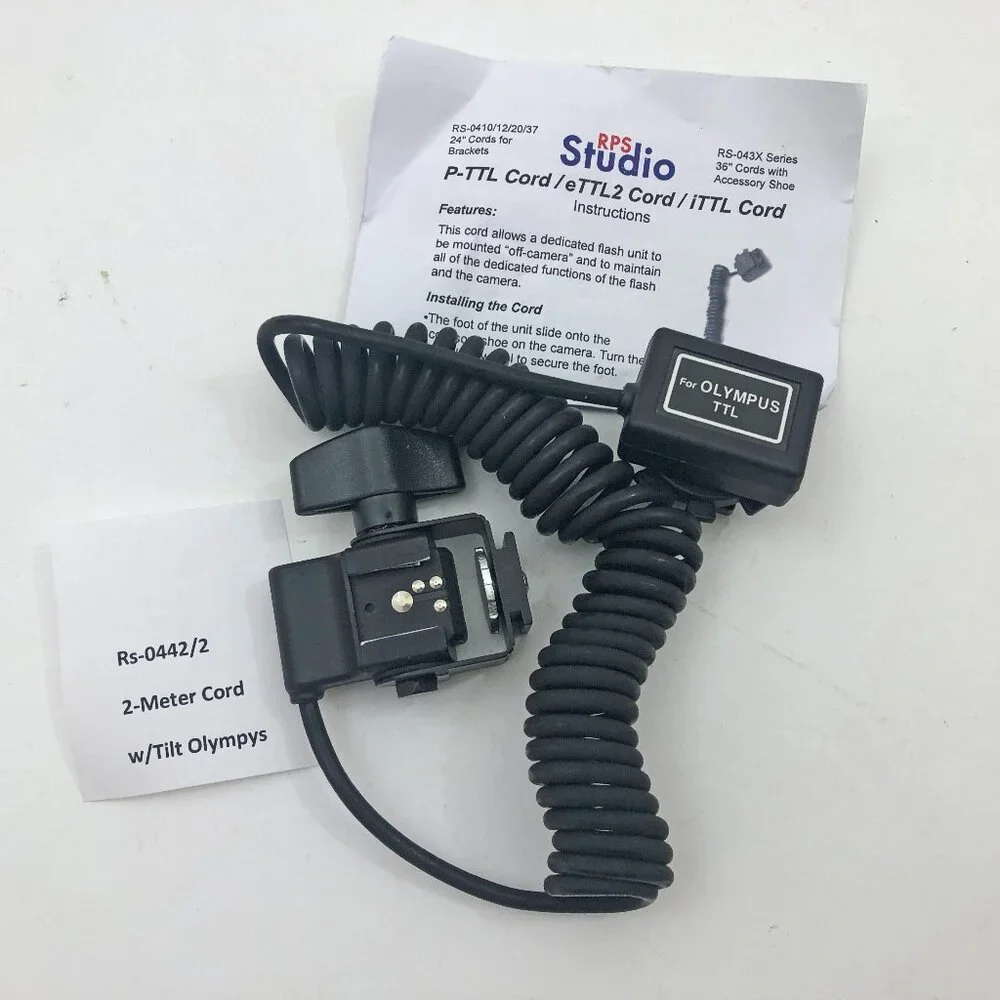 RPS Studio Dedicated TTL Flash Cord for Olympus Cameras